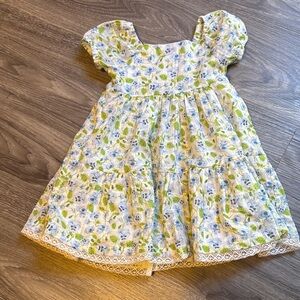 Joie Blue and Green Floral Kids Dress